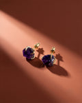 Aretes de Cuarzo Amatista