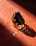 Anillo de Turmalina Negra