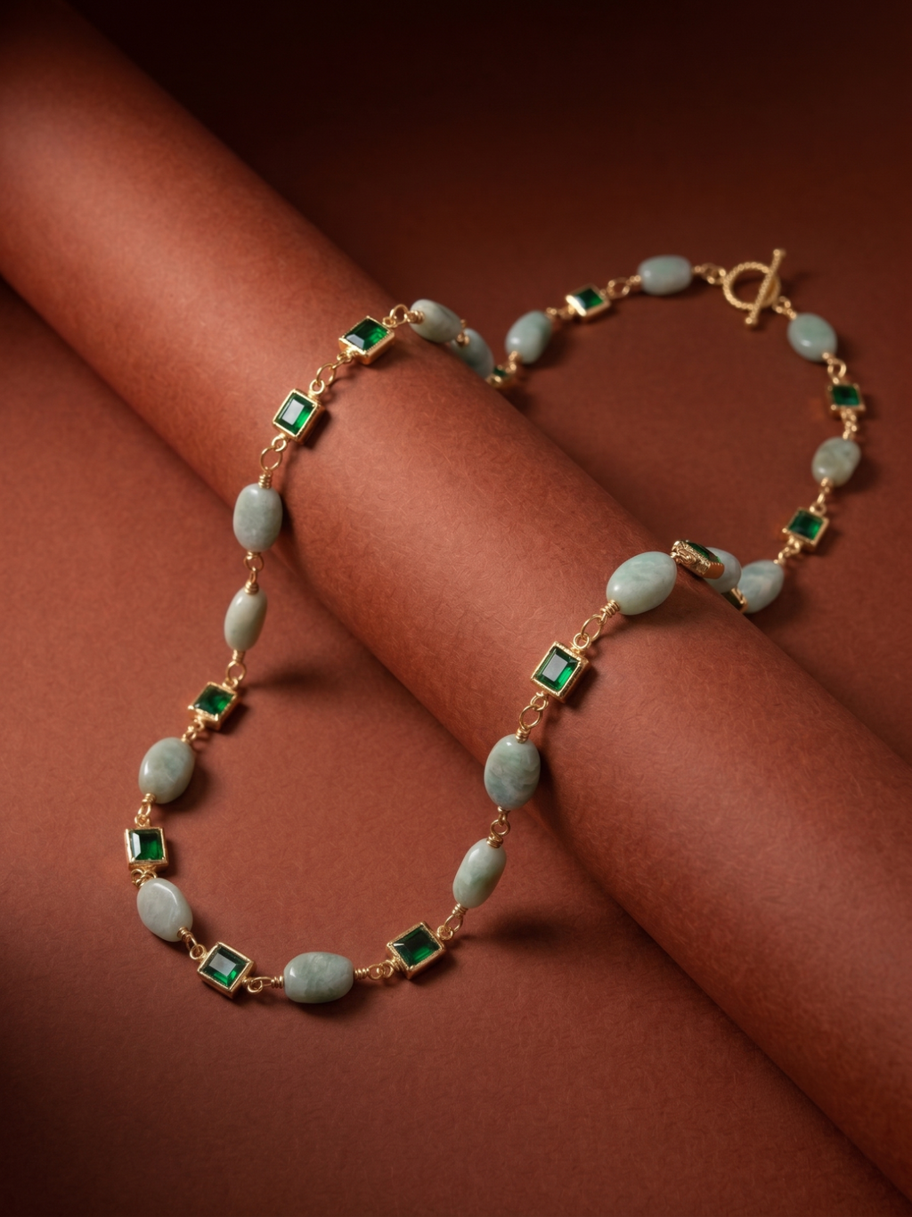 Choker de Aguamarina