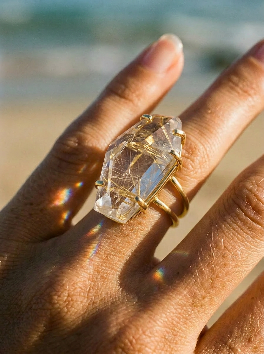 Anillo Cuarzo Lemuriano